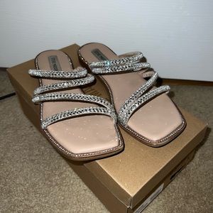 STEVE MADDEN STARIE RHINESTONE SANDAL